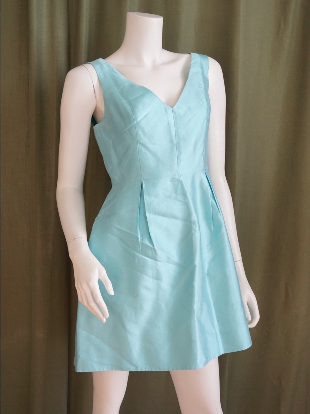 Kate Spade Sky Blue Sleeveless Silk Cocktail Dress - Size 6